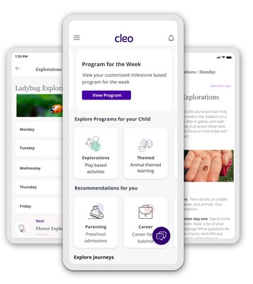 Cleo partnered with UrbanSitter to design a childcare solution, Cleo Care, built for working parents.