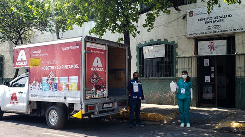 Axalta Manufactures and Donates Hand Sanitizer for Local Community in Mexico.