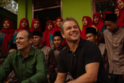 Water.org & WaterEquity Co-founders, Gary White & Matt Damon visit water and sanitation projects in Indonesia