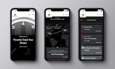 New service from Porsche Digital allows customers to track their dream car from production to delivery.