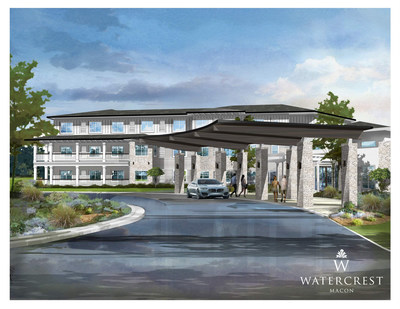 Watercrest Senior Living Group, Corecam Capital Partners and Peninsula Alternative Real Estate announce the groundbreaking of Watercrest Macon Assisted Living and Memory Care.  The premier senior living community will open to residents in Summer 2021.