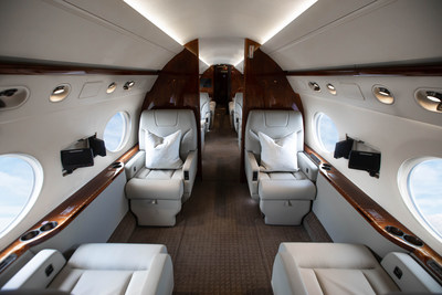 Talon Air operates 40 aircraft, including this Gulfstream G550, offering all of the passenger amenities discerning travelers require for their business and leisure travel. Talon now provides enhanced cleaning and crew procedures to ensure the safety and well being of our passengers.