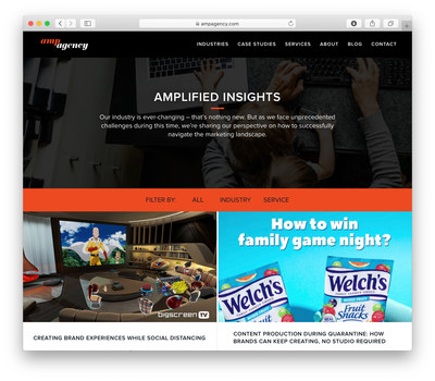 AMP Agency launches “AMPlified Insights,” a content hub comprised of the latest data and trends, best practices, and expert guidance to help brand marketers as they navigate the current challenging business environment.