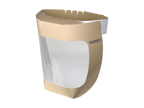 Diamond Packaging’s face shields feature a dual-purpose design that minimizes the spread of, and reduces exposure to, COVID-19. They provide added protection by covering the eyes, nose, and mouth.
