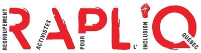 Logo: RAPLIQ (CNW Group/RAPLIQ (Regroupement des activistes pour l'inclusion au Qubec))