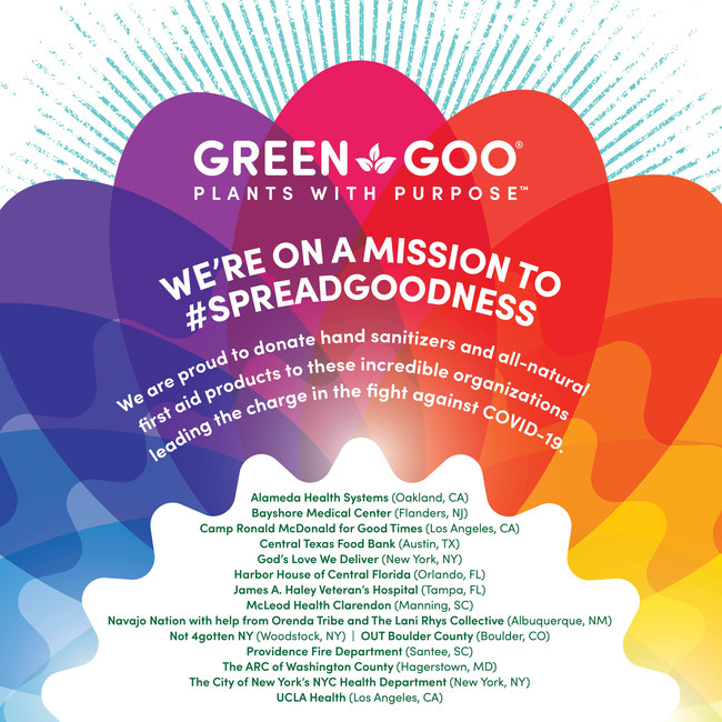 Green Goo Hand Sanitizer Donations Image