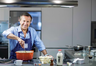 Chef Daniel Boulud in the kitchen.  Photo by Thomas Schauer.