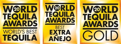 2020 World Tequila Awards ? World's Best Tequila, 2020 World Tequila Awards ? Best Extra Aejo, 2020 World Tequila Awards ? Gold