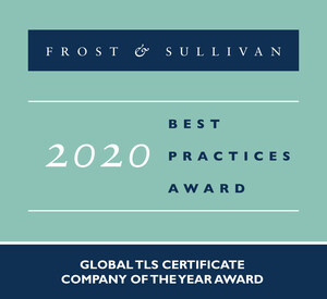 DigiCert Named 2020 Global Company of the Year in TLS Certificate Market by Frost &amp; Sullivan
