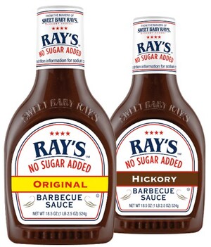 Sweet Baby Ray's Introduces New "Ray's No Sugar Added" Barbecue Sauces