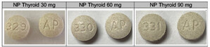 Acella Pharmaceuticals, LLC Issues Voluntary Nationwide Recall of Certain Lots of NP Thyroid® (Thyroid Tablets, USP) Due to Super Potency