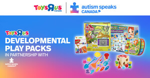 Toys R Us Canada in partnership with Autism Speaks Canada is proud to launch play packs, designed to encourage developmental milestones for children with autism