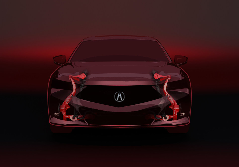 2021 Acura TLX Built on Dedicated Sport Sedan Architecture with Double Wishbone Front Suspension