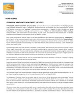 Josemaria Announces New Credit Facilities (CNW Group/Josemaria Resources Inc.)