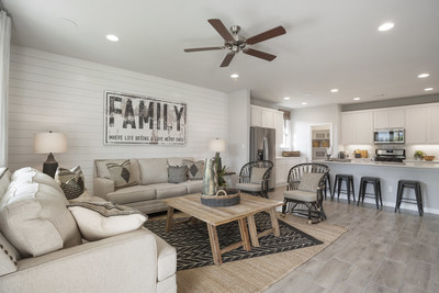 Pinion floor plan great room by Century Communities | Available at SaddleCreek in Georgetown, TX