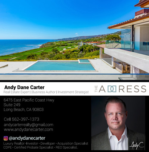 Andy Dane Carter & architect Louis Tomaro have teamed up to sell the latest masterpiece in Rancho Palos Verdes at Trump National (PRNewsfoto/Andy Dane Carter Realty)