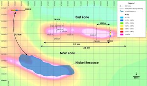 Canada Nickel Announces Extension of Main Zone by 1.5 kilometres and East Zone by 400 metres at Crawford Nickel-Cobalt-Palladium Project
