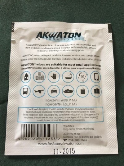 Akwaton International Multipurpose Wipes (CNW Group/Health Canada)