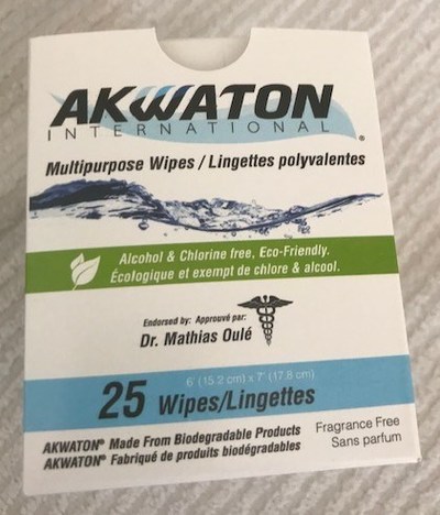 Lingettes polyvalentes d’Akwaton International (Groupe CNW/Santé Canada)
