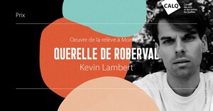 Le prix du CALQ - Œuvre de la relève à Montréal est décerné à Kevin Lambert pour son roman Querelle de Roberval