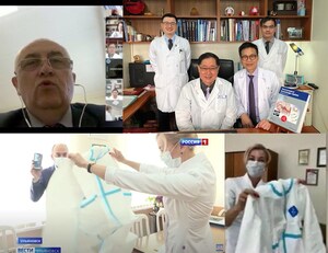 Dr. Henrich Cheng from Taiwan Donates Medical Protective Suits to Ulyanovsk Clinic Center in Russia
