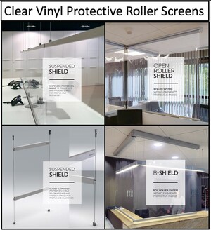 B-Shield -- Clear Vinyl Protective Roller Screen Application