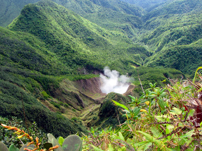 The Boiling Lake in Dominica, one of the many natural wonders of the island. Visit www.cbiu.gov.dm to find out how to obtain citizenship by investment and support Dominica's journey to climate resilience (PRNewsfoto/CS Global Partners)