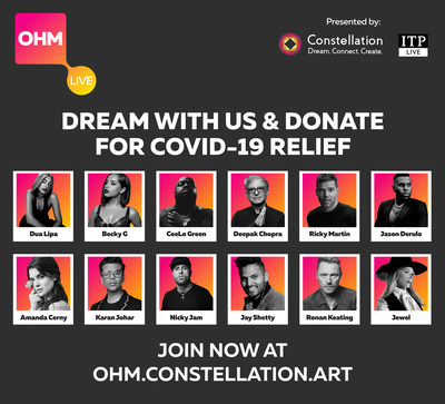 Over 230 stars lined up for OHM Live today, raising funds for COVID-19 relief. Join & Donate Now.