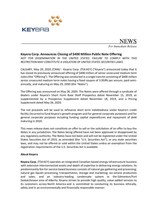Keyera Announces Closing of 400 Million Public Note Offering (CNW Group/Keyera Corp.)