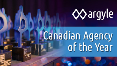 Argyle named 2020 Canadian Agency of the Year by PRovoke Media. (CNW Group/Argyle Public Relationships)