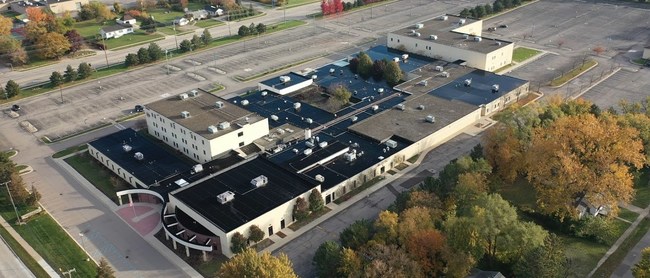Three campus facilities include modern, updated buildings that will sell at auction.