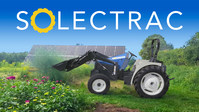 Quiet zero emission power in the field - The eUtility tractor can be charged from renewable energy or the electrical grid. (PRNewsfoto/Solectrac, Inc.)