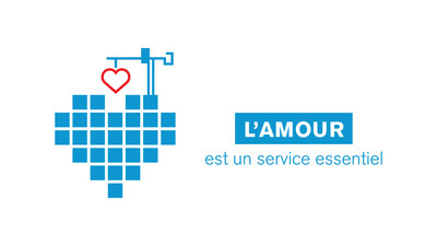 Logo : L'amour est un service essentiel (Groupe CNW/Pomerleau Inc.)
