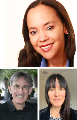 Clockwise from the top: Colin Powell School’s Lesia Ruglass, Teresa Lopez-Castro and Robert Melara lead the TRACC-RU program.