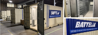 The Battelle Critical Care Decontamination System is able to process 80,000 N95 respirators per day. (Mark Jerald / Alabama NewsCenter)