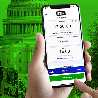 The ParkMobile app can be used to pay for parking in over 400 cities across the United States and is widely available in the D.C. metro area from Arlington to Alexandria to Montgomery County, Maryland.