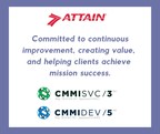 Attain Achieves Elite CMMI-DEV ML5 and CMMI-SVC ML3 Appraisals