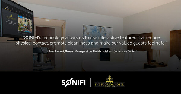 The Florida Hotel & Convention Center worked with SONIFI to create custom interactive TV experiences that meet specific needs of their business guests and conference attendees. Integrations on the new platform also allow guests to use it to order in-room dining, make housekeeping requests and check out from the room, reducing in-person contact. Guests can also stream their favorite content subscription, games, and productivity apps to the in-room TV with STAYCAST.