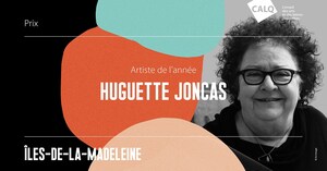 Huguette Joncas reçoit le Prix du CALQ - Artiste de l'année aux Îles-de-la-Madeleine