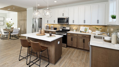 The Glendale Model Home Kitchen at Dowden's Station in Clarksburg, Maryland