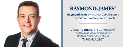 Raymond James welcomes Jim Struthers & team. (CNW Group/Raymond James Ltd.)