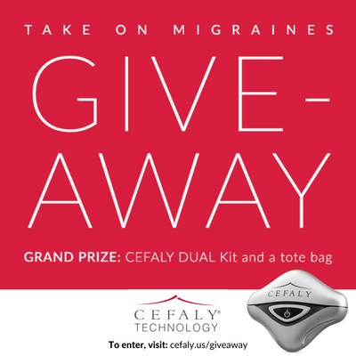CEFALY Technology Launches Giveaway to Win a CEFALY DUAL Migraine Treatment Device, among other prizes