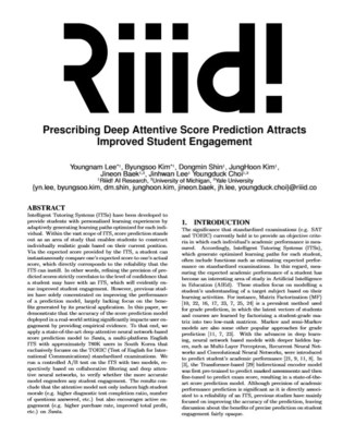 Riiid AI study - to be presented at EDM 2020 - proves students more engaged by deep-learning algorithm