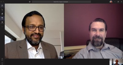 Virtual meetings – Ashok Rajan (IBS Software) and Lionel van der Walt (PayCargo)
