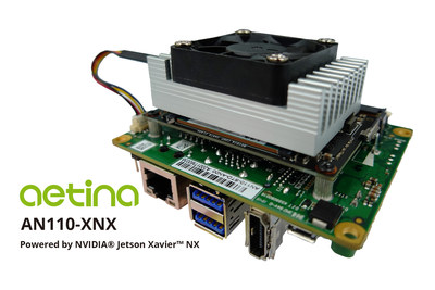 Aetina launch new edge AI computer powered by NVIDIA® Jetson Xavier™ NX.