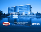 Digi-Key Electronics Named Distributor of the Year - E-Catalog by Omron Electronic Components for Third Consecutive Year