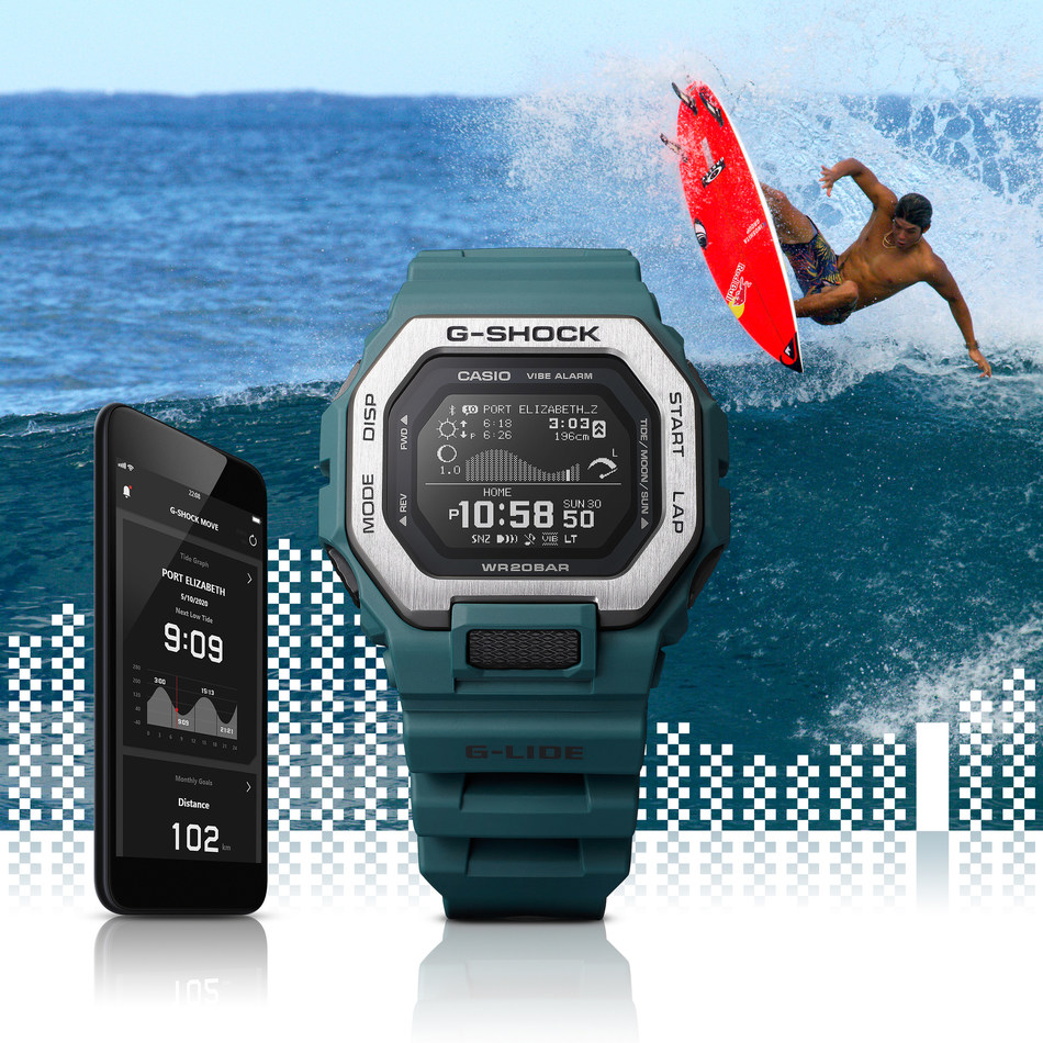 G Shock Announces New Timepieces For Surfers With Updated Technical Features And All New App Connectivity