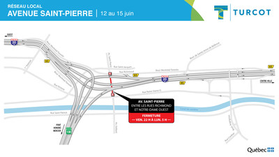 Rseau local, avenue Saint-Pierre (Groupe CNW/Ministre des Transports)