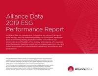 Alliance Data Releases 2019 Environmental, Social And Governance (ESG) Performance Report