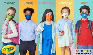 SchoolMaskPack™ introduces new Crayola® 5-day cloth mask system for school week